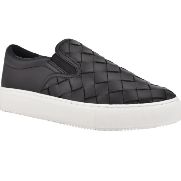 Like New Marc Fisher Calla Slip On Black Sneaker, Size 10 - Picture 1 of 12